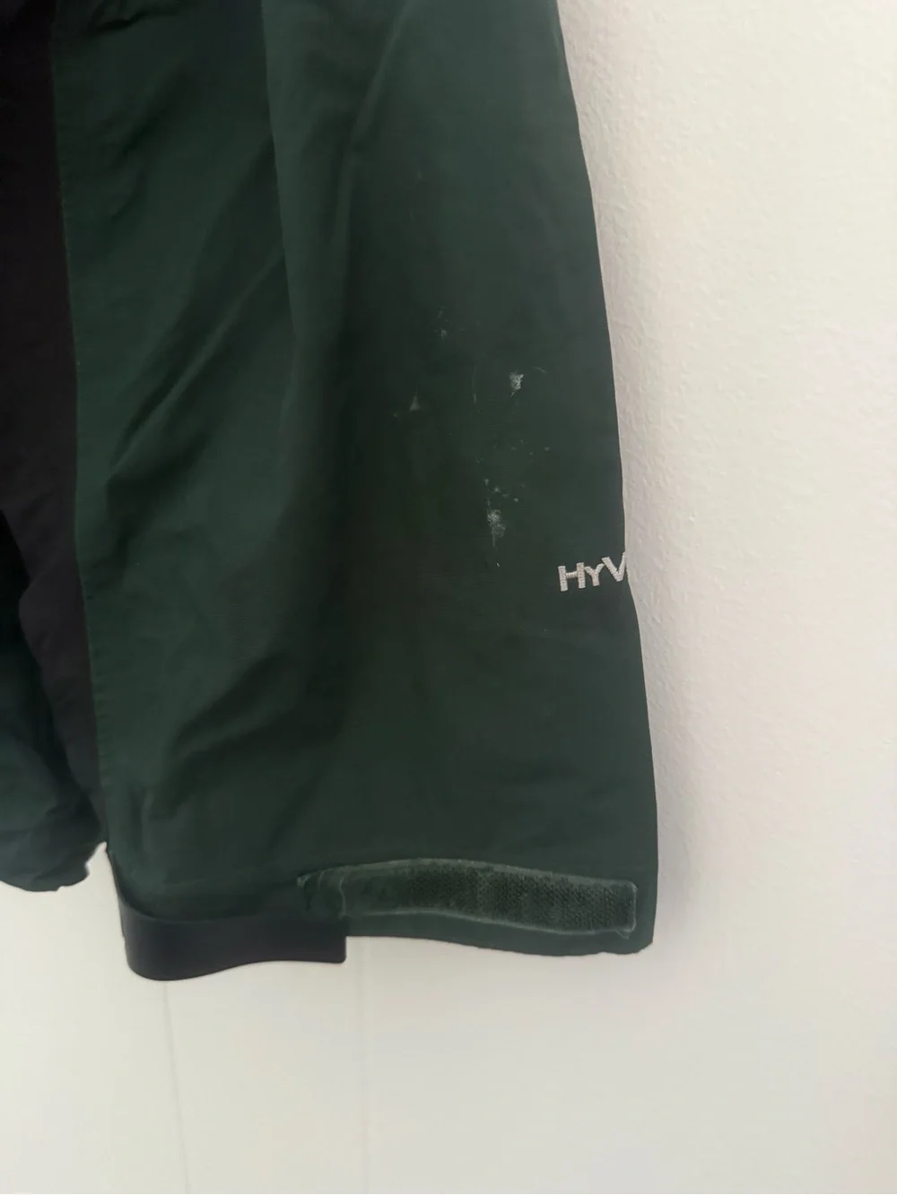 The North Face Green and Black Waterproof Hooded Shell Jacket